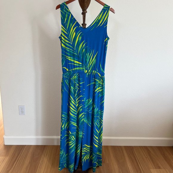 AmberNoon II by Dr. Erum Ilyas Size S Sleeveless UPF 50 Cropped Painted Jumpsuit - Picture 5 of 15